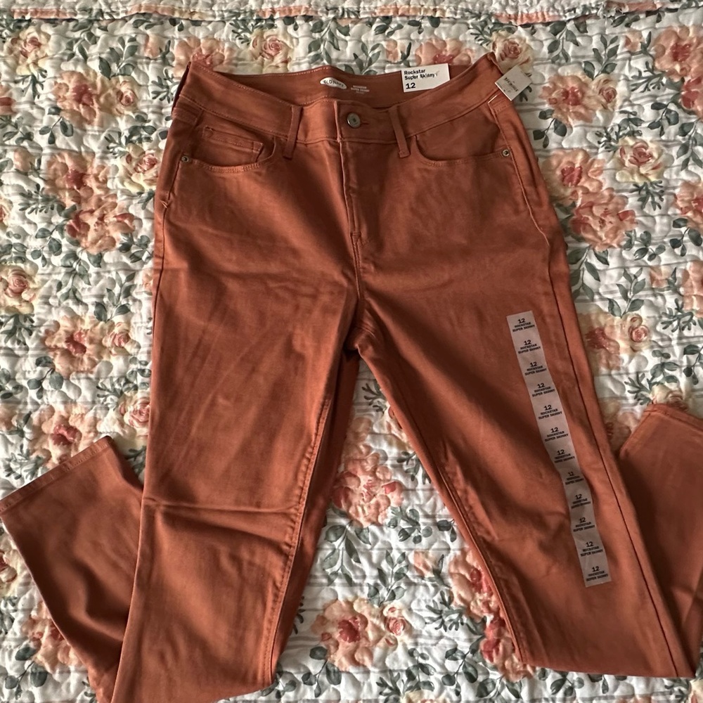 NWT old navy rust jeans